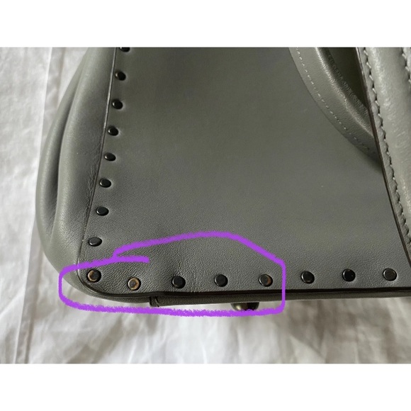 Coach 1941 Cooper Carryall Rivets Heather Gray Glovetanned Leather 31932 Rogue - Picture 4 of 12